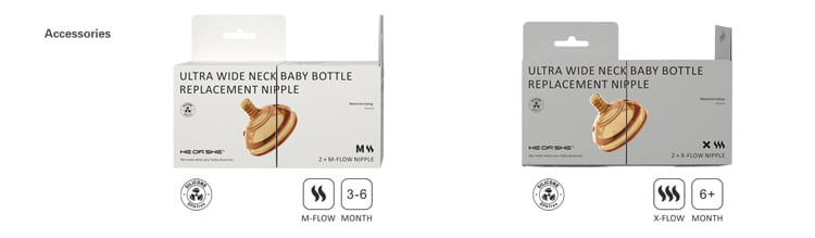 Ultra Wide Neck Baby Bottle Nipple Replacement-babygulf.com